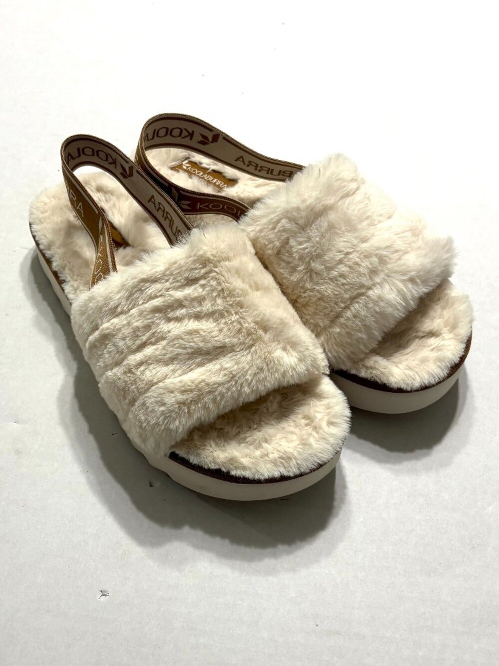 Koolaburra by UGG Fuzz'n II Women's Faux-Fur Sandals Size 9
